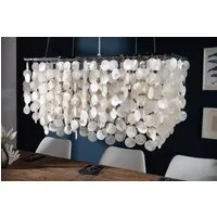 riess-ambiente Hängeleuchte SHELL REFLECTIONS 80cm perlmutt, ohne Leuchtmittel, Wohnzimmer · Perlmutt · Esszimmer · Maritim