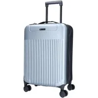 TheTrueC Koffer TheTrueC 4-Rad Trolley Faltbar 55cm - OSLO silber, 4 Rollen Rollen
