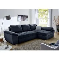 Jockenhöfer Gruppe Ecksofa Alster L-Form, B: 268 cm, mit Bettfunktion, Bettkasten & Zierkissen