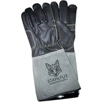 StahlFux Schweißerhandschuhe Arbeitshandschuhe hitzebeständige Handschuhe (Spar-Set, 1-St., schweißen) schützt zuverlässig vor Hitze und mechanischen Einflüssen