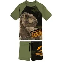 United Labels® Badeanzug Jurassic World Schwimmset UV-Schutz 30 Badeanzug Zweiteiler Badeset