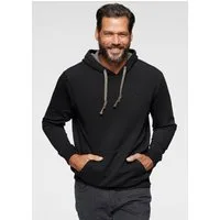 Man's World Kapuzensweatshirt lange Ärmel, lockere Passform, unifarben, mit Kapuze