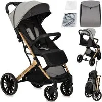 MoMi Kinder-Buggy Estelle Dakar, Einhand-Faltsystem mit Trolley-Funktion & 4-Rad-Federung