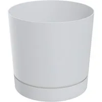 Spetebo Pflanzkübel Kunststoff Pflanzkübel mit Untersetzter rund - Ø 47 cm (Anzahl, 1 St., Stück), UV- und frostbeständig