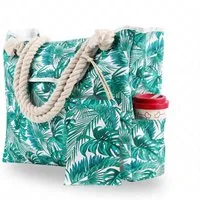 Blusmart Strandtasche Große Strandtasche für Damen mit kleiner Geldbörse (Segeltuch Umhängetasche, Beach Bag, Einkaufstasche Wasserdicht), Für Reisen, Strand, Schwimmbad