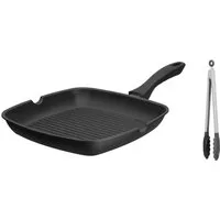 GSW Grillpfanne Grillmeister, Aluminiumguss (1-tlg), inklusive Servierzange, Induktion