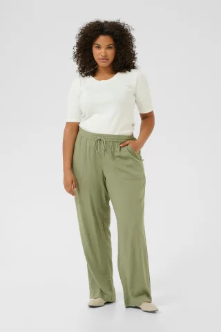 Pants Suiting Loose fit Oil Green