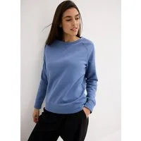 bonprix Sweatshirt klassischer Rundhalsausschnitt, bequeme Passform, ohne Verschluss