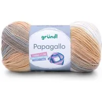 Gründl Wolle Papagallo Farbverlaufswolle mi Anleitung Häkelwolle, 360,00 m (Wolle zum stricken oder häkeln, Farbverlaufsgarn, Strickwolle, Strickgarn, Handstrickgarn), 100% Polyacryl, ohne Schurwolle, auch für Wolle-Allergiker geeignet