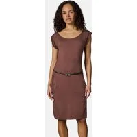Ragwear Sommerkleid Tagg Damen Kurzarm-Kleid mit Taillengürtel und Taschen