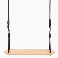 Small Foot Einzelschaukel Brettschaukel XL „Black Line“, (packung, 1-tlg., spar set), Belastbarkeit von bis zu 100 kg