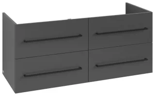 Villeroy & Boch Waschtischunterschrank Avento A89310 1180x514x484mm 4 Ausz. Waschtisch mittig Graphi A89310VR