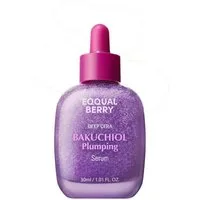 Eqqualberry Gesichtsserum Bakuchiol Plumping Serum 30 ml – Anti-Aging-Serum mit 5 000 ppm Bakuchiol als sanfte Alternative zu Retinol mit intensiver, Hyaluronsäure, Ceramiden & Peptiden für pralle, glatte Haut