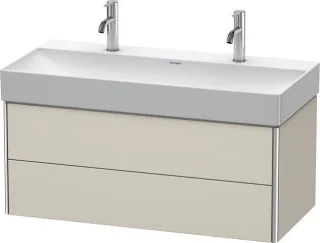 Duravit XSquare Waschtischunterbau wandhängend Taupe Supermatt 984x460x397 mm - XS416308383 XS416308383