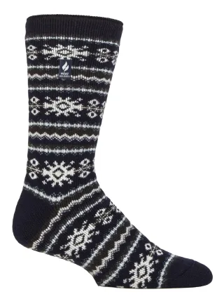 Herren Nordic Socken | Wärmehalter | Atmungsaktive Lite Extra Warme Winter Thermo Socken - Navy