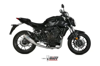 Sport Auspuff Komplettanlage MIVV GP PRO Titan High-Up Yamaha MT-07 Bj. 2014-2020 EURO3/EURO4 +ABE