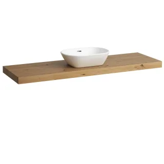 Laufen Waschtisch-Platte LANI 495x1570x65 mit Aussschnitt mittig H4046911122671