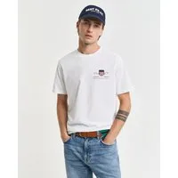 Gant T-Shirt REG ARCHIVE SHIELD EMB SS T-SHIRT von dem Archiv aus den 1980er-Jahren inspiriert