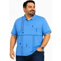 EloModa Poloshirt Herren Poloshirt 3XL 4XL 5XL mit Brusttasche Kurzarm Baumwolle Polyest (1-tlg) Herren Poloshirt mit Brusttasche 3XL bis 5XL