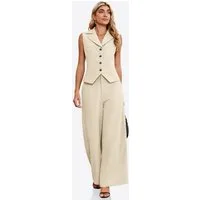 Imily Bela Hosenanzug Damen Sommer Hosenanzug im 2-teiligen Set (Set, 2-tlg., Anzugweste + Weite Hose) mit Kordelzügen