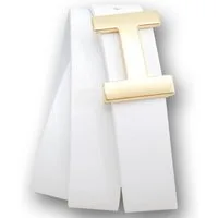 VITTOZZI Ledergürtel Gürtel, Buffalo 3cm, gold Schließe