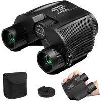 TUWENA 10x25 Kompakt Fernglas Kind Erwachsen, Nachtsicht Schwachem Licht Klar Fernglas (Ideal für Outdoor Sportspiele Vogelbeobachtung Reisen Jagd Konzerte)