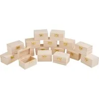 VBS Truhe Holztruhe, 16 Stück, ca. B 8,2 x T 5,7 x H 5 cm
