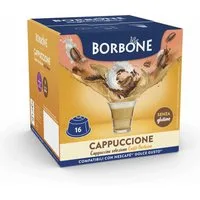 Caffè Borbone Kaffee Cappuccino, 16 Kapseln, Kompatibel mit Nescafé Dolce Gusto Maschinen*