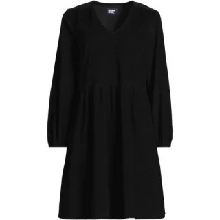 Ausgestelltes Feincordkleid für Damen, Damen, size: regular, Braun, Baumwolle, by Lands' End