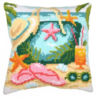 Kreuzstichkissen "Summer Vibes"