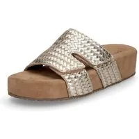 Lazamani Lazamani Damen Pantolette Mille gold Pantolette