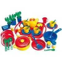 Vedes Spiel-Kochgeschirr Dantoy A/S 8999 Geschirrset 57-teilig, aus Kunststoff, ab 3 Jahren