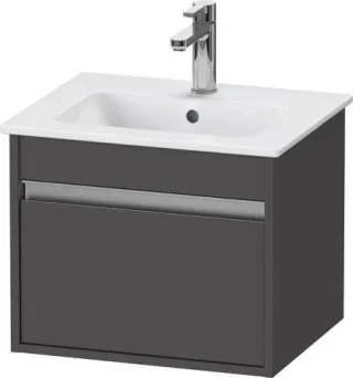 Duravit Ketho Waschtischunterbau wandhängend Graphit Matt 500x412x410 mm - KT640404949 KT640404949