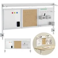 Ergo Office Tafel ER-300 Schreibtisch-Organizer mit Korkplatte und Magnetplatte, Schreibtischteiler/Organizer + Weiteres Zubehör