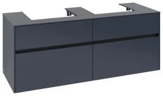 Villeroy & Boch Waschtischunterschrank Collaro C07600 1400x548x500mm 4 Ausz. für 2 Waschtisch Marine C07600VQ