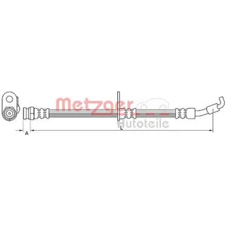 Metzger Bremsschlauch vorne links Mazda 2 DE