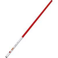 Aluminium-Stiel ZM-A 140, multi-star rot/silber, 140cm