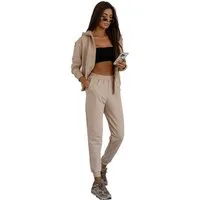 EloModa Jogginganzug Damen Jogginganzug Hoodie & Hose, Made in EU, S - XL (2-tlg)