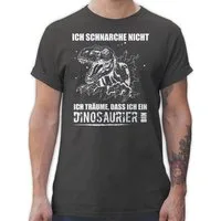 Shirtracer T-Shirt Ich schnarche nicht. Ich träume dass ich ein Dinosaurier bin Sprüche Statement mit Spruch