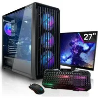SYSTEMTREFF Basic Gaming-PC-Komplettsystem (27", AMD 5655G 5655G, RX Vega 7, 16 GB RAM)