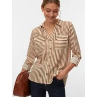 Vero Moda Hemdbluse VMBUMPY L/S SHIRT NEW WVN GA NOOS Viskose, regular fit