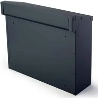 SafePost Briefkasten Zaunbriefkasten 925 anthrazit mit Rückentnahme, wetterfest & robust