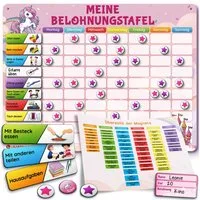 Likarto Lernspielzeug Belohnungstafel Kinder - Montessori Aufgabenplaner & Magnettafel, individuell anpassbar, beschreibbar