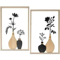 formano Wandbild, Blumen, Höhe: 50cm, Farbe: Natur, Motiv: Blumen