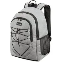 bomoe Kühltasche Kühlrucksack 25L IceBreezer, Grau, Outdoor Rucksack mit 16h Kühlfunktion