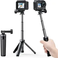 Akaso Action Cam-Halterung 2-in-1 Mini-Selfie-Stick mit Stativ für Action Cams, (1-tlg., 13.5-26cm, kompatibel mit AKASO/GoPro/DJI Action Cam)