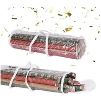 relaxdays Aufbewahrungsbox Geschenkpapier Aufbewahrung 2er Set