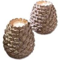 Mirabeau Windlicht Windlicht 2er Set Butz braun (2er Set, 2er Set)