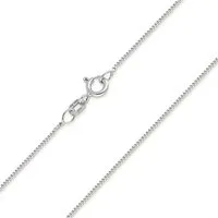 Materia Silberkette Damen Panzerkette Silber fein 1mm 40-120cm K32, 925 Sterling Silber