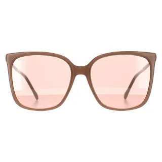 Jimmy Choo Square Damen Nude Rosa Flash Silber Spiegel SCILLA/S